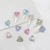 Dongzhou Cristal 13*12 Coração Torto Grande Flor de Gelo Quebrada Nail Art Diamante Estilo Quente Luxo Leve Cristal K9 Diamante Rachadura de Gelo Acessórios para Nail Art