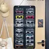 Nova Bolsa de Armazenamento de Óculos de Feltro da Amazon para Pendurar, Painel de Exibição de Feltro, Armazenamento Dobrável de Óculos de Sol para Montar na Parede