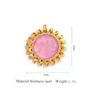 Joyería Transfronteriza Collar Sencillo Colgante Accesorios para Mujer Sol Cara Sonriente Cadena de Suéter Colgante Acero Inoxidable Joyería Versátil