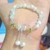 Pulseira Borboleta Explosão Tampa de Leite Estilo Chinês Design de Nicho Estilo Floresta Doce Nova Colorida com Contas Joia Estudantil
