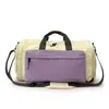 Bolsa de Fitness Portátil con Compartimento Independiente para Zapatos, Bolsa Grande de Capacidad para Viajes Cortos, Bolsa Deportiva de Yoga Resistente al Agua, Bolsa de Equipaje para Mujer