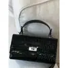 Bolso Pequeño Texturizado con Patrón de Cocodrilo Transfronterizo para Mujer 2026 Nuevo Estilo Bolso de Mano con Bloques de Color Elegante Bolso Cruzado de Alta Gama
