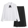 Uniforme JK Feminino Temporada de Formatura Estilo College Taiwan Camisa de High School Saia Plissada Uniforme Escolar Uniforme de Turma de Formatura para Estudante de High School