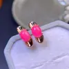 Brincos de Opala Rosa Natural, Pele de Porcelana Rosa, a Textura da Opala Rosa é Delicada e Quente, e a Cor é Delicada e Bonita