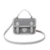 Moda Femenina Versátil Bolso Cruzado Pequeño Cuadrado Estilo Francés Bolso de Mano Bolso Cambridge Nuevo Diseño Nicho Otoño e Invierno 2025