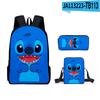 Producto Nuevo Transfronterizo 3D: Mochila con Estampado de Dibujos Animados, Bolso de Hombro, Estuche para Lápices y Mochila Set de Tres Piezas - ¡Más Guapo Que Tú!