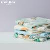 [Procesamiento personalizado] Toalla facial de muselina de algodón para bebé pañuelo antenas recién nacido lavado toalla cuadrada toalla de baño