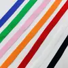 Fita Elástica de Gola Costas 0,8/1cm Tecido Canelado Borda de Decote de Camiseta Moletom Tira de Tecido Prensada Bainha de Calça Listra Lateral Acessórios para Roupas Infantis