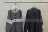 Cardigan Suéter Listrado de Lapela Preguiçoso e Relaxado para Mulheres no Outono e Inverno Solto Gola Alta Comprimento Médio Aconchegante Jaqueta de Tricô