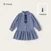 Vestido para Niñas Bangxuan, Falda para Niñas Estilo Academia, Nueva Camisa a Cuadros, Corbata, Atuendo de Presentación Infantil