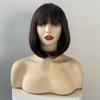 Conjunto de simulación de cabello corto de color de comercio electrónico transfronterizo con hebilla interior de micro-rollo Qi bang Bobo de fibra química, cubierta de cabeza completa en stock para Europa y Estados Unidos