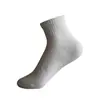 Calcetines Casuales Versátiles Estilo Pareja, Calcetines de Algodón Sin Costuras No Elásticos, Calcetines Deportivos para Hombre de Media Pantorrilla, Calcetines Deportivos Blancos para Mujer