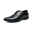 Zapatos de Cuero Formales de Negocios Estilo Británico para Hombre Talla Grande Sin Cordones Nuevo Tacón Bajo Antideslizantes Resistentes al Desgaste Zapatos de Boda para Novio