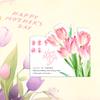 Tag Pendurável para o Dia das Mães Decoração de Bolo de Flores Criativo Simples Cartão Pendurável Mamãe Fada Bênção de Feriado Personalização