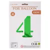 Globos de Número de 32 pulgadas Empaquetados Individualmente en OPP Decoración de Atmósfera Festiva para Fiesta de Primer Cumpleaños Letrero de Número Inflable