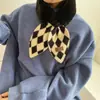 Cachecol de Pelúcia Inverno Tendência, Gola Cruzada de Pelo Versátil da Moda Nicho Cachecol de Pelo Quente Atacado