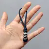 Cuerda de Paraguas de Siete Hilos Pirata Espartano Línea Azul Dura Llavero Colgante Hecho a Mano Estilo Vikingo Llavero
