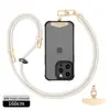 Lanyard para teléfono móvil con explosiones se puede colgar en la espalda cuerda ajustable para colgar en el cuello cuerda tejida corta para la muñeca anti-pérdida venta al por mayor de fábrica
