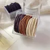 Estilo Coreano Caja Colorida Cuerda Básica para el Cabello Cuerda para el Cabello Elegante Morandi Anillo de Toalla de Cabello Colorido Banda de Goma Cuerda para el Cabello