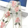 Nuevo Adorno de Encaje Bordado Estilo Chino en Organza, Escote para Ropa Étnica, Accesorios para Hanfu y Cheongsam, 5.5 cm de Ancho