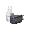 Cargador Compacto de Nitruro de Galio Estándar Europeo 45W Adecuado para Cargador Iphone15 Samsung 45W Doble C Cabezal de Carga Rápida