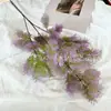 Fruta peluda geada rosa daiko gordo solto pequeno neblina flor de baunilha fofo cedro grama aquática flor artificial estrada de plantio verde