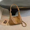 Bolso de Hombro Individual Retro de Gran Capacidad Transfronterizo para Mujer 2026 Nuevo Bolso Tote de Moda Bolso Cruzado Informal Tipo Dumpling