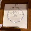 Pulseira geométrica com zircônia ins super brilhante em formato de coração, nicho doce e com toque de alta qualidade, acessório de mão versátil para dopamina