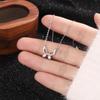 Collar de Mariposa de Plata Pura S999 para Mujer, Estilo Coreano, Lujo Ligero, Cadena de Clavícula de Mariposa de Nicho de Alta Gama, Popular en Xiaohongshu