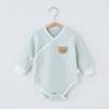 Ropa de Pedo de Bebé Algodón Puro Primavera y Otoño Mameluco Cálido Ropa para Escalar Haggit Triangular de Bebé Recién Nacido Ropa de Invierno para Recién Nacido