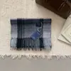 Cachecol Maillard Feminino Inverno 2024 Novo Estilo Coreano High-End Retrô Xadrez Cachecol Quente Masculino Lã Casal