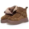 Botines Birkenstock Clásicos de Suela Gruesa Estilo Retro para Mujer, Nuevo Estilo Otoño/Invierno, Que Aumentan la Altura, Forrados de Felpa, Cómodos, Tallas Grandes