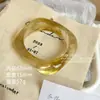 Pulsera Acrílica Exagerada de Resina con Patrón Riche Grande Forma de Pulsera Francesa Ancha Cuadrada Distintiva Transfronteriza