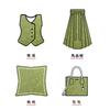 [Flor de Vid Envuelto en Mariposa] Nuevo Tejido Jacquard de Mariposa Primavera y Verano Estilo Chino Dinastía Han Cheongsam Bolsos Tejido Teñido en Hilo de Moda