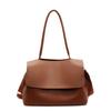 Bolsa Tote Grande Capacidad Primavera 2025 Tapa Plegable Bolso de Axila Bolso de Hombro Bolso Cruzado Corea del Sur Bolso Grande de Alta Gama para Mujer