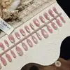ColeçãoConjunto de 30 Peças de Unhas Usáveis com Pedras de Vidro e Efeito Olho de Gato, Toque de Luxo, Efeito Iluminador, Arte de Unhas Simples, Unhas Pré-Fabricadas