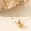 Nueva Moda de Lujo Ligero Cadena para Clavícula de 26 Pliegues Collar Acero de Titanio Color Dorado 18K Joyería Resistente al Color Accesorios Versátiles