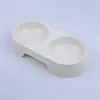 Tigela Dupla Redonda para Pet, Simples e Fácil de Limpar, Tigela de Comida Espessada, Tigela para Pet Cor Macaron, Universal para Gatos e Cachorros, Suprimentos para Pet