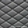 Alfombrilla de coche con costura completa alrededor, alfombrilla de cuero, bordado de bobina, acolchado de esponja, bordado, fabricantes de acolchado para compartimento del maletero
