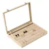 Caja de Almacenamiento Multifuncional para Joyería, Exquisita Caja de Almacenamiento para Pendientes, Aretes, Anillos, Colgantes, Bandeja de Gran Capacidad y Más