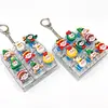 Navidad 9 Teclas Alivio del Estrés Botón Luminoso Juguete para Aliviar el Estrés Keycap Llavero Teclado DIY Juguete para Aliviar el Estrés Colgante
