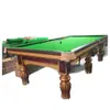 Mesa de bilhar com pernas de flor dourada para atacado, mesa de bilhar de oito bolas, mesa inglesa americana, retorno automático de bolas, mesa acessível, fábrica