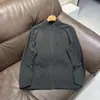 Comute Urbana Primavera e Outono Inverno Respirável Absorvente de Umidade Secagem Rápida Meio Zíper Manga Longa Moletom Jaqueta de Lã 13976