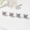 Joyería Transfronteriza Collar de Gato de Dibujos Animados Aretes Anillo Pulsera Adornos de Mano Lindos Accesorios de Animales Regalo de Navidad Cumpleaños