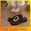 Hermosas Sandalias de Metal con Hebilla Estampado de Leopardo Slip-On 2026 Nuevo Estilo de Verano Sandalias de Cuña Estilo Hada para Mujer para Exteriores y Vacaciones