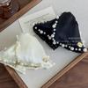 Pinzas de Garra Grandes y Pequeñas de Perlas de Alta Resistencia Estilo Francés para la Parte Posterior de la Cabeza, Pinzas Triangulares Semirrecogidas, Versátiles Pinzas de Tiburón para el Cabello y Accesorios para el Cabello