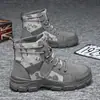 Zapatos Populares para Hombre de Tiktok 2025 Zapatos de Algodón con Borrego Calientes de Invierno Botas de Trabajo Camuflaje Calzado Casual Deportivo Resistente al Desgaste de Moda