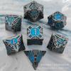 Dados metálicos transfronterizos COC grupo de juego DND Dungeons and Dragons TRPG traje de dados multifacéticos D6 g Juego de mesa Sulu