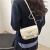 Bolso Pequeño de Moda Simple para Mujer 2024 Otoño e Invierno Nuevo Commuter Hombro Cruzado Elegante Versátil Bolso Saddle