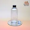 Botella Pet Redonda de Hombro Corta y Gruesa de 500 ml Personalizada con Cabezal de Bomba Dispensador de Gel Antibacterial para Manos con Gran Capacidad y Muy Duradera